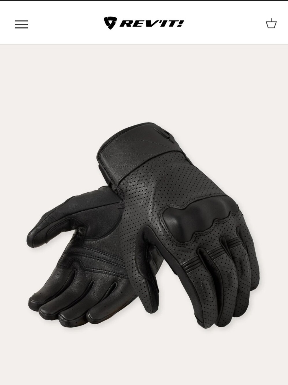 REV'IT Gloves New HeightS Motorcycle Gloves Size M Black